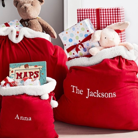 POTTERY BARN KIDS SANTA BAG - EMBROIDERED “GRANDMA” - Picture 2 of 10